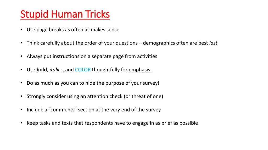 stupid human tricks stupid human tricks