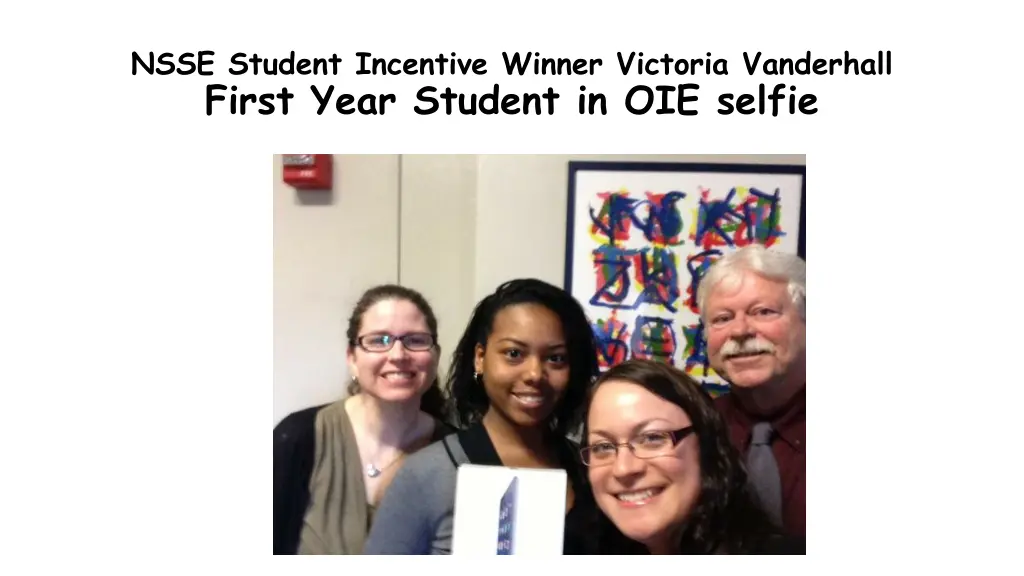 nsse student incentive winner victoria vanderhall