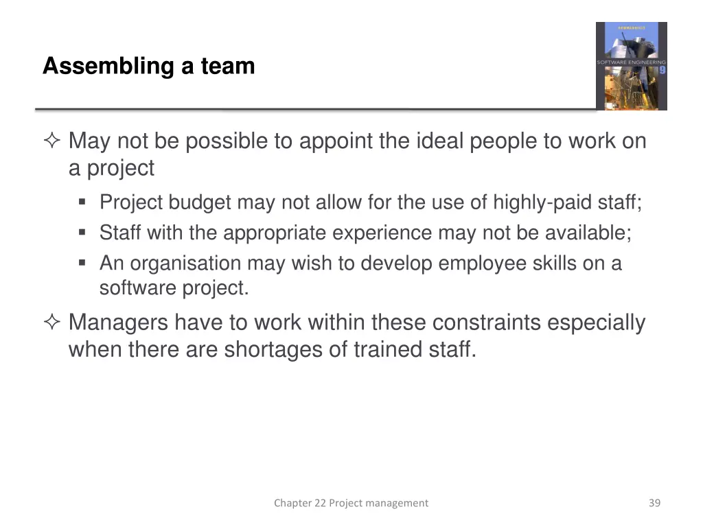 assembling a team