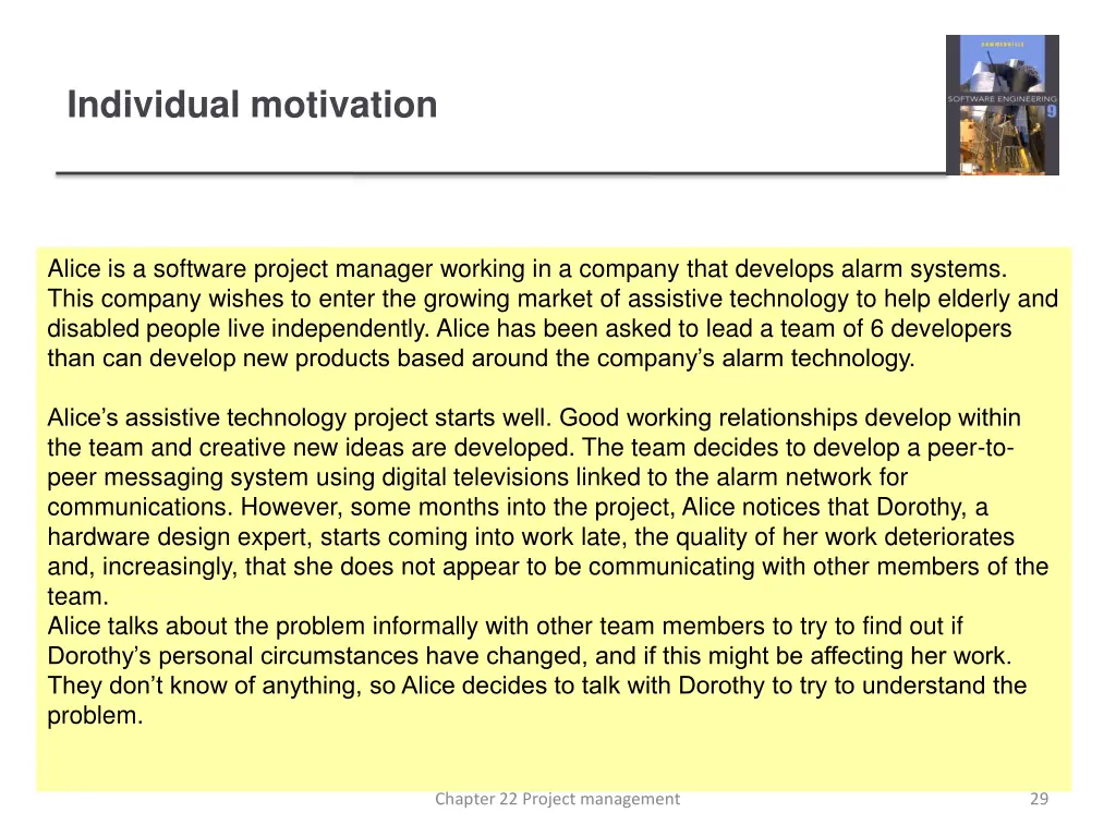 individual motivation