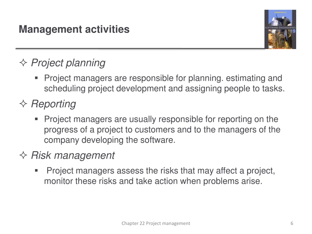 management activities