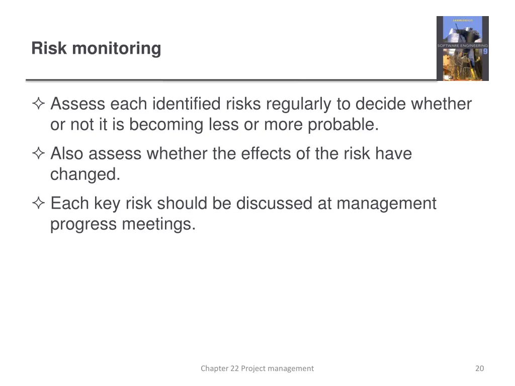 risk monitoring