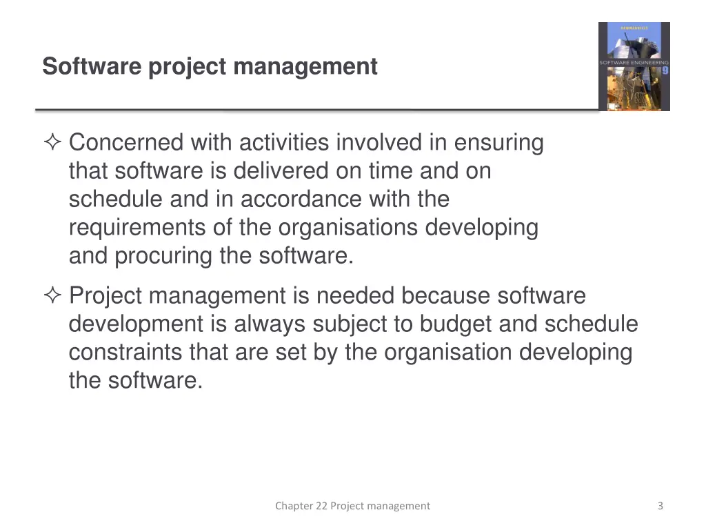 software project management