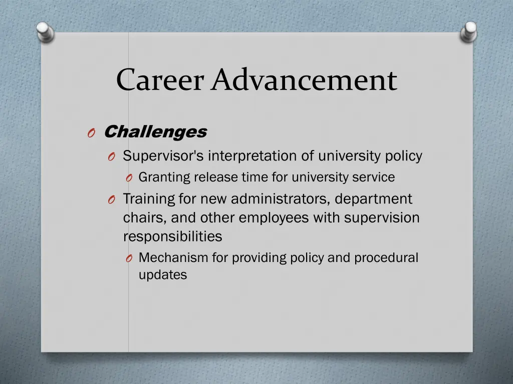 career advancement 1