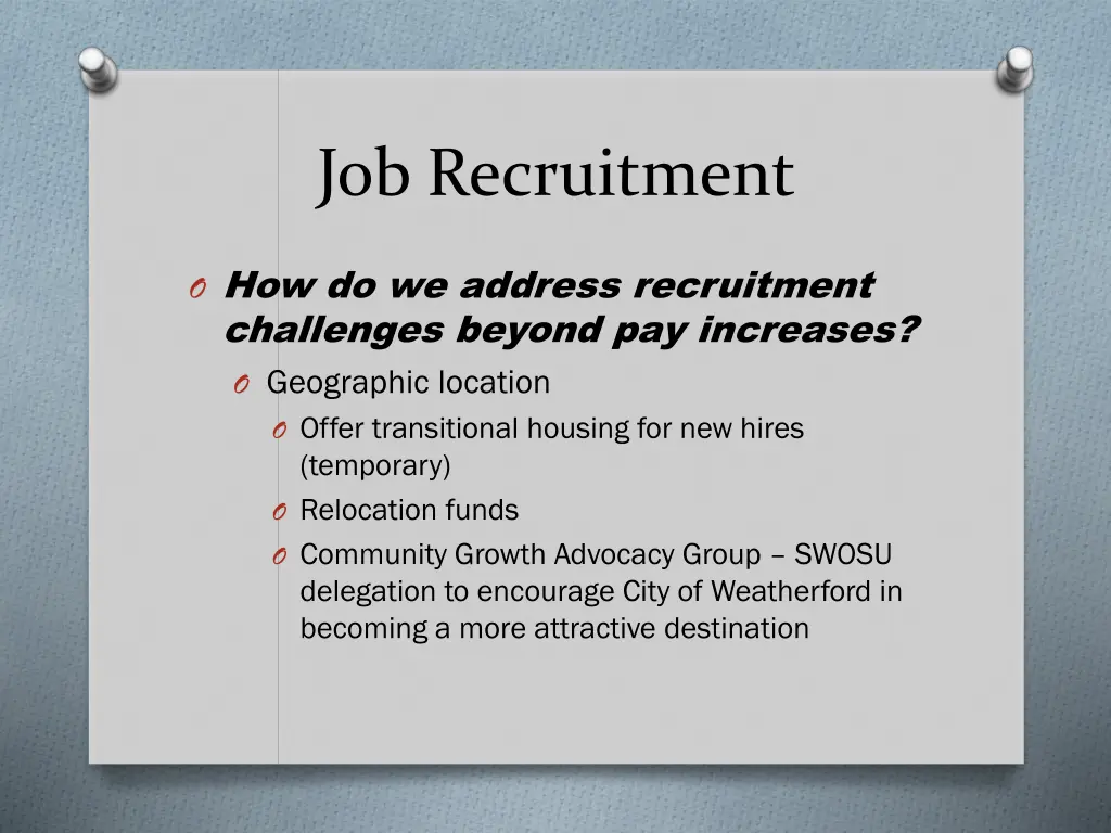 job recruitment