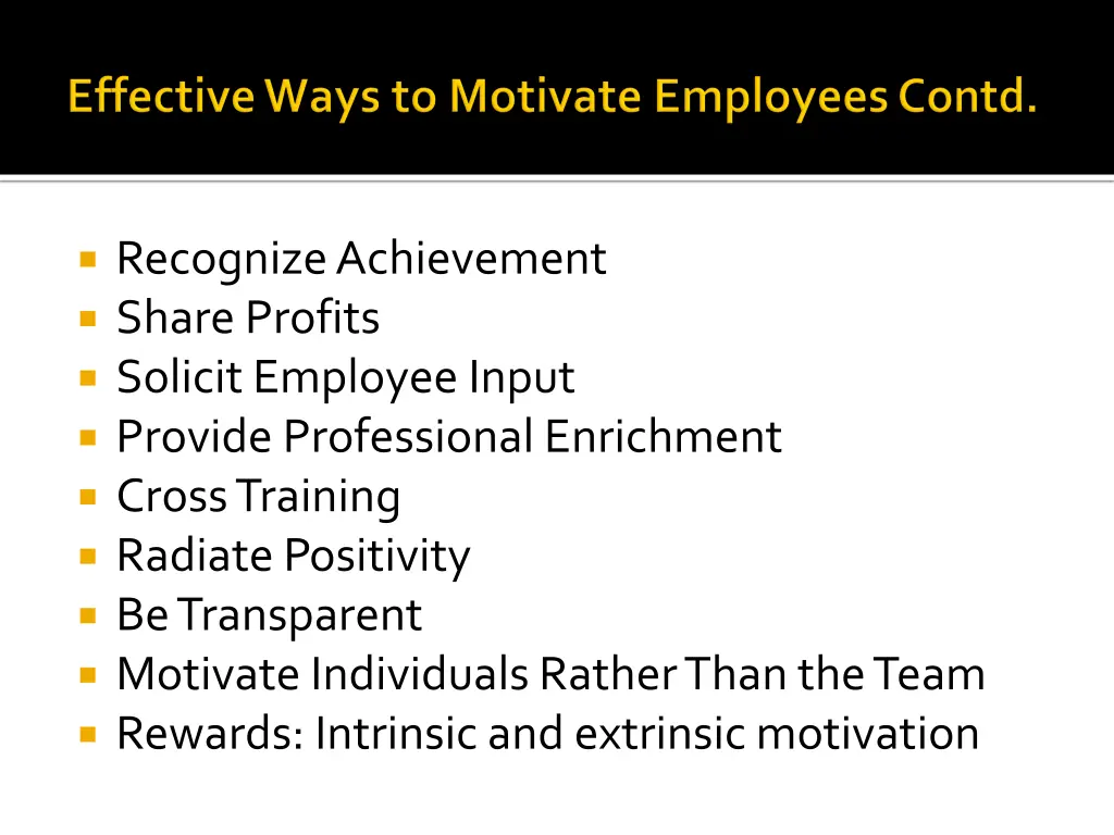 recognize achievement share profits solicit