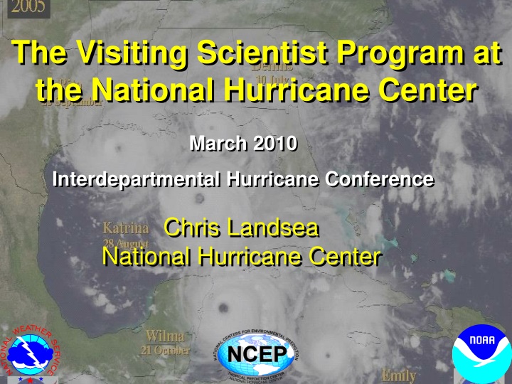 the visiting scientist program at the national