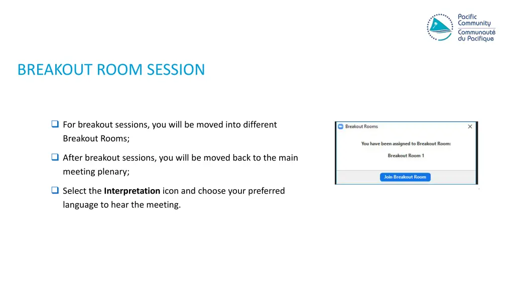 breakout room session
