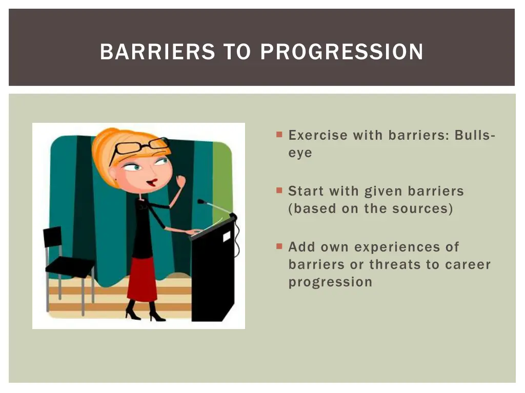 barriers to progression