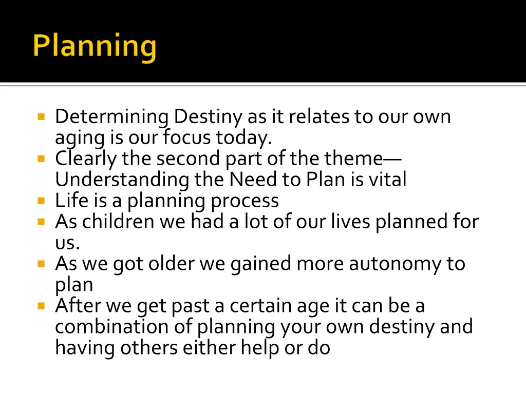 determining destiny as it relates