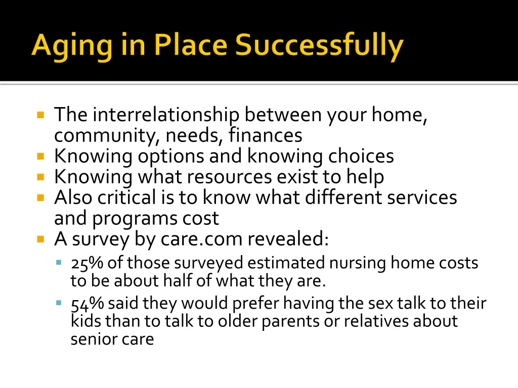 the interrelationship between your home community
