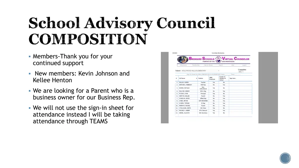 school advisory council composition