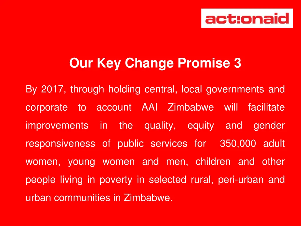 our key change promise 3
