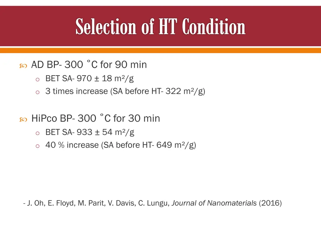 selection of ht condition
