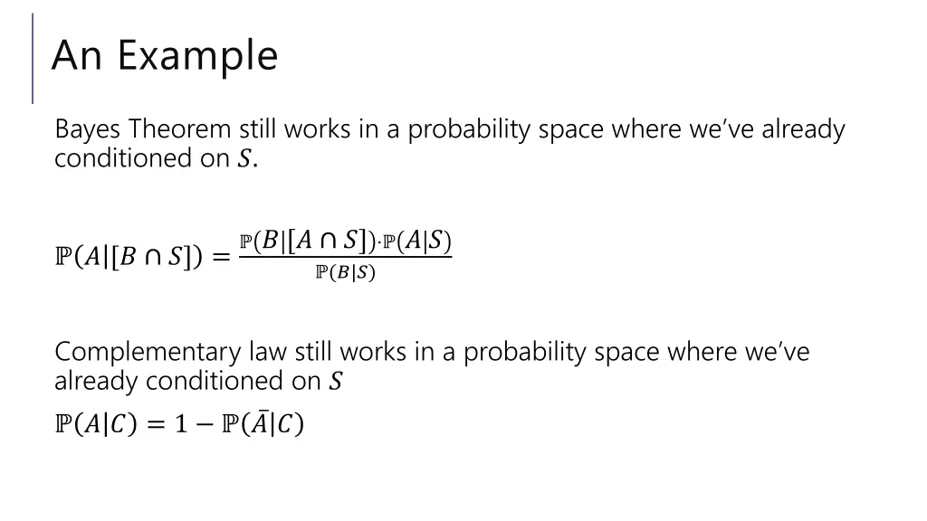 an example
