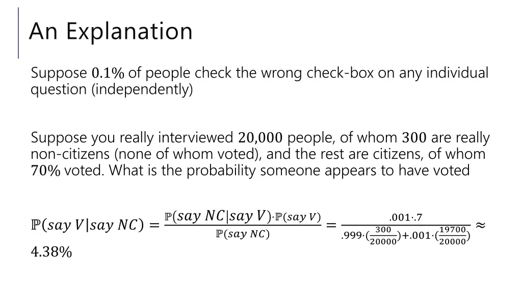 an explanation