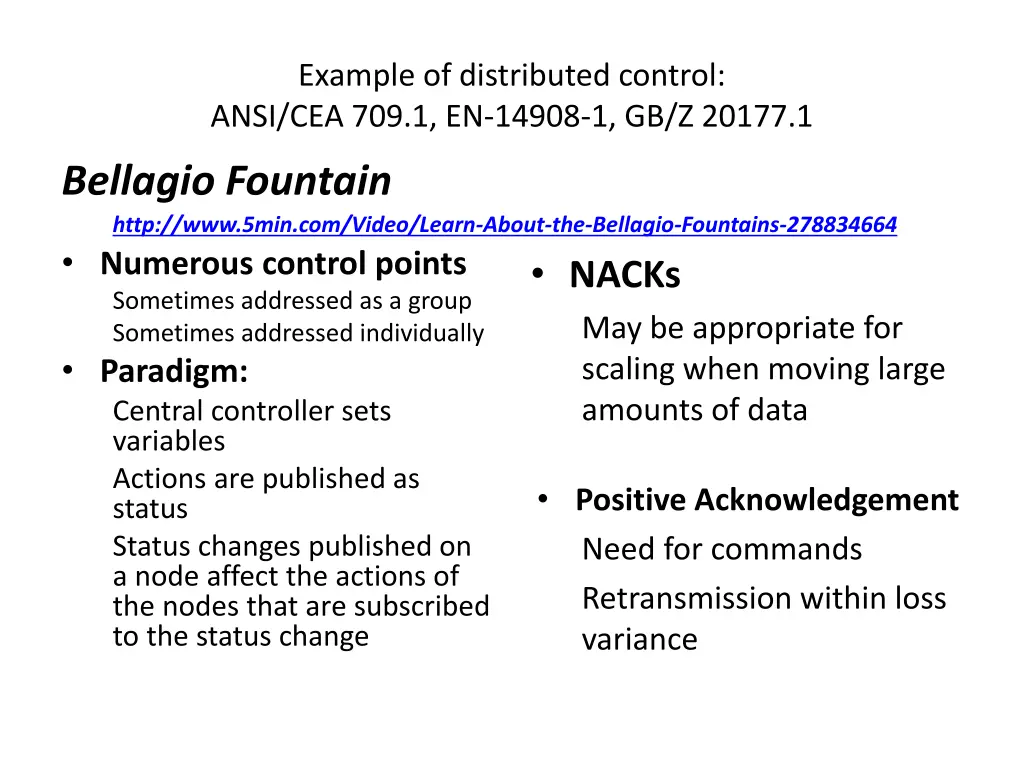 example of distributed control ansi