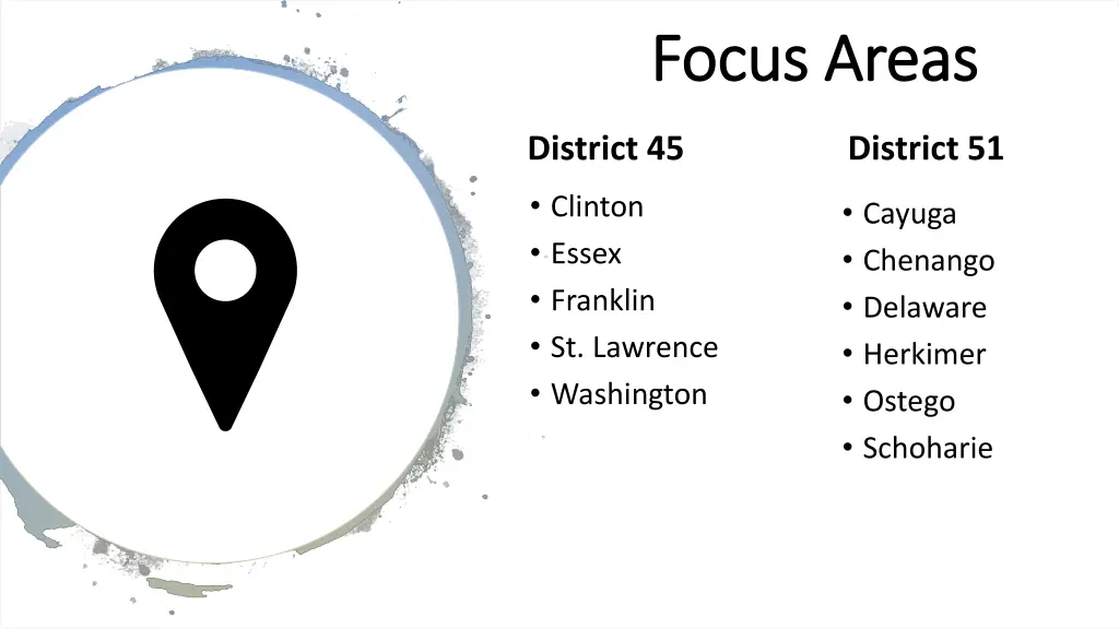 focus areas focus areas