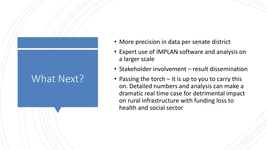 more precision in data per senate district expert
