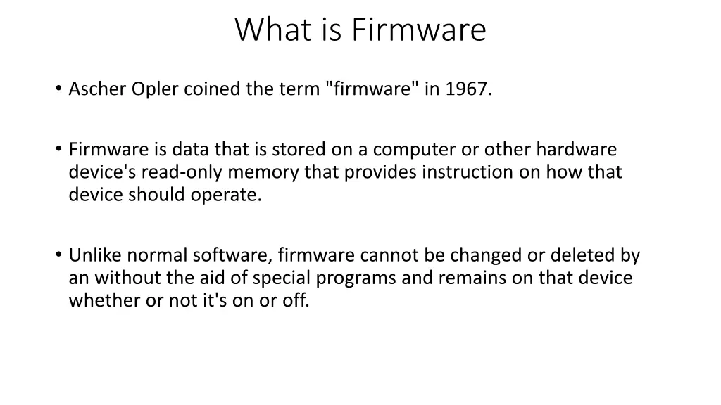 what is firmware