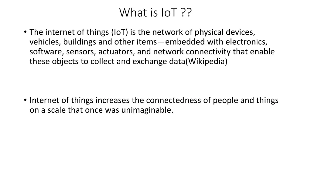 what is iot