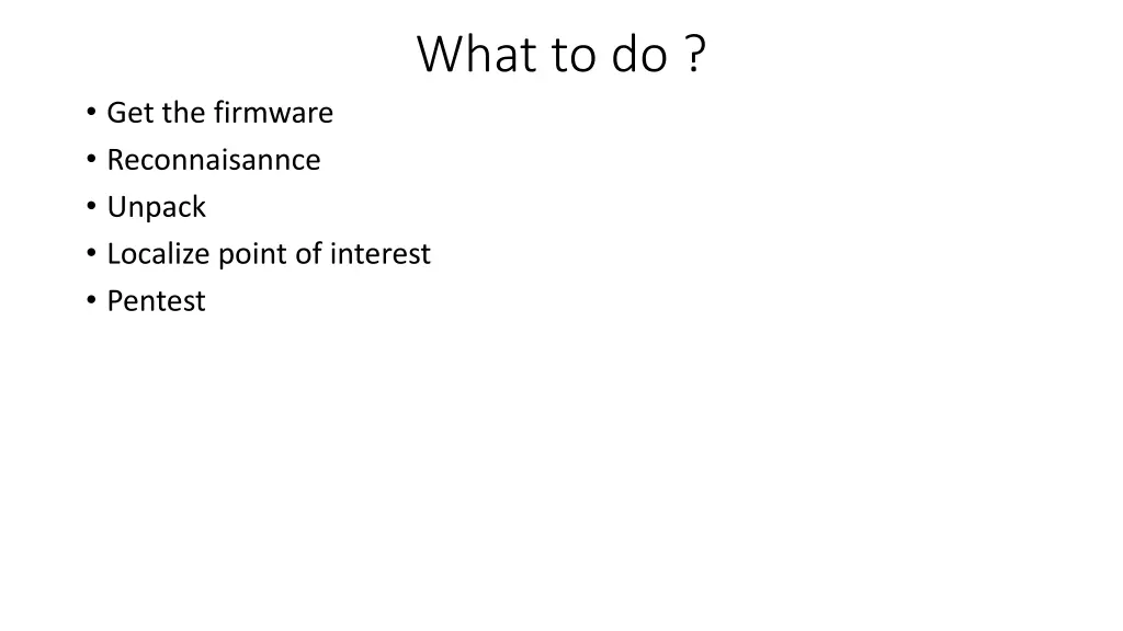what to do