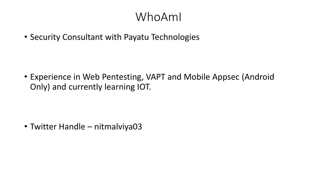 whoami