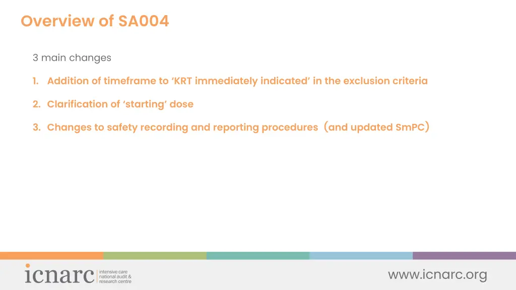 overview of sa004