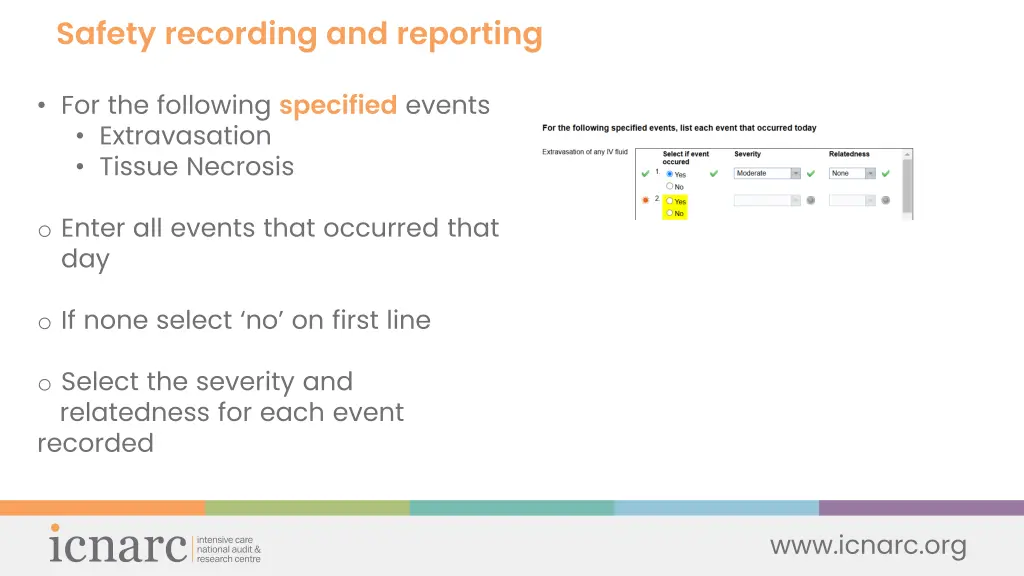 safety recording and reporting 1
