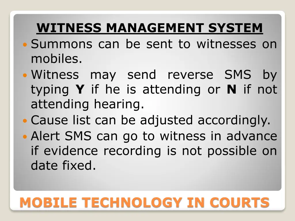 witness management system summons can be sent