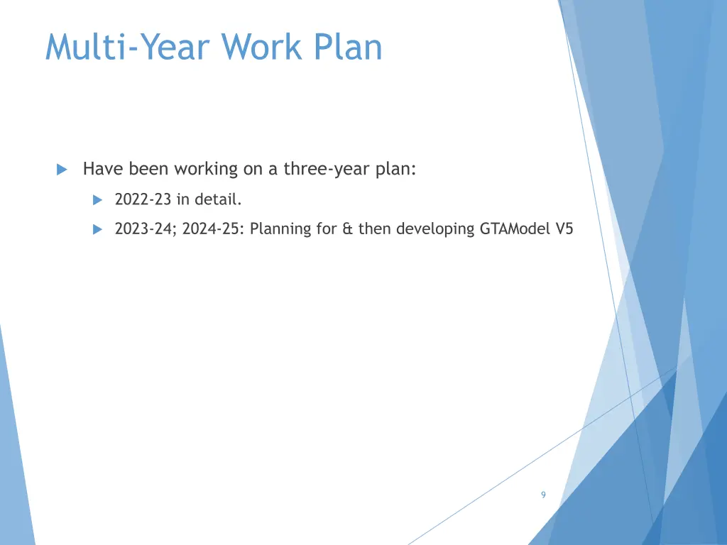 multi year work plan