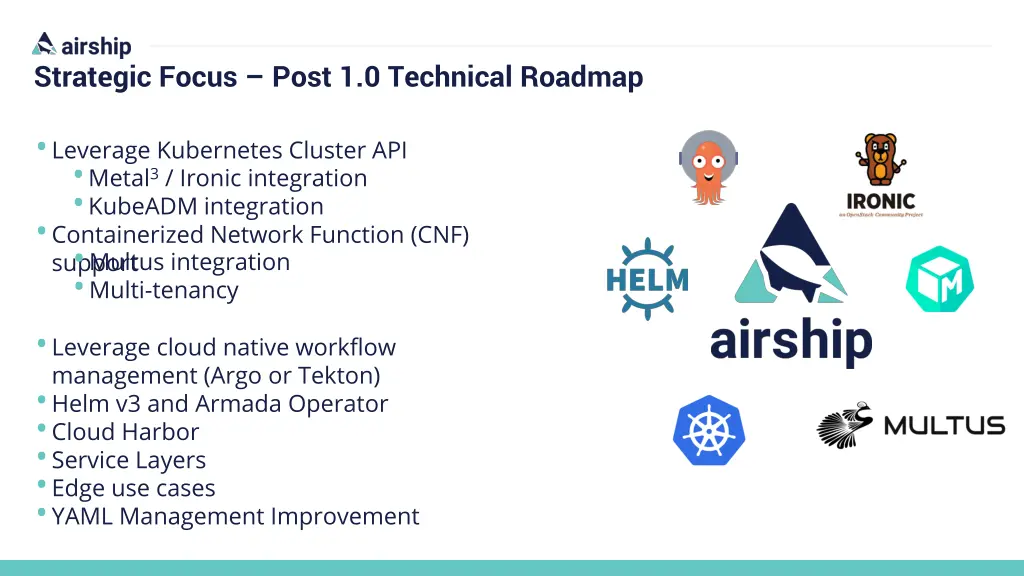 strategic focus post 1 0 technical roadmap