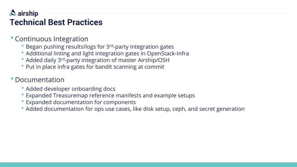 technical best practices