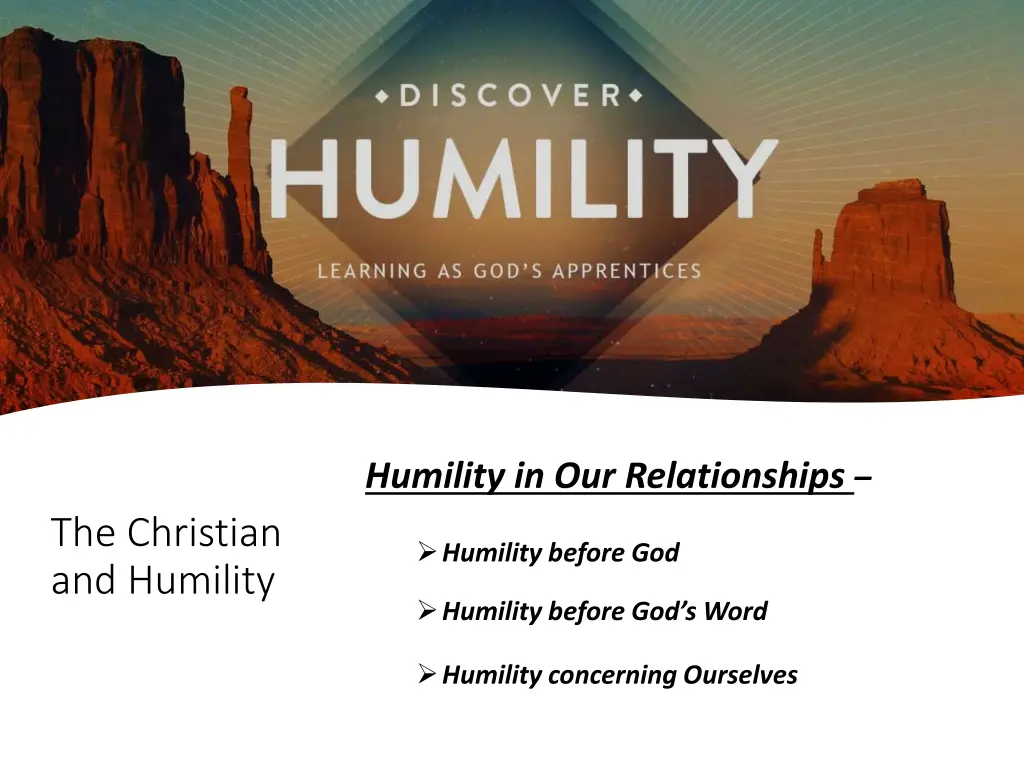 humility in our relationships