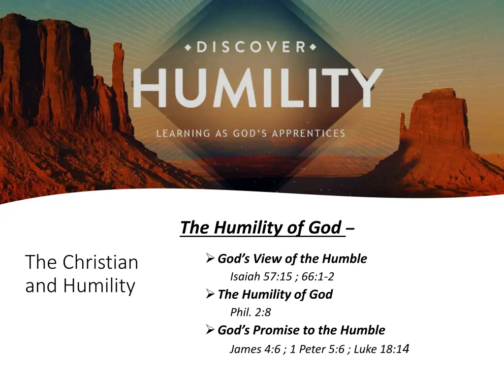 the humility of god