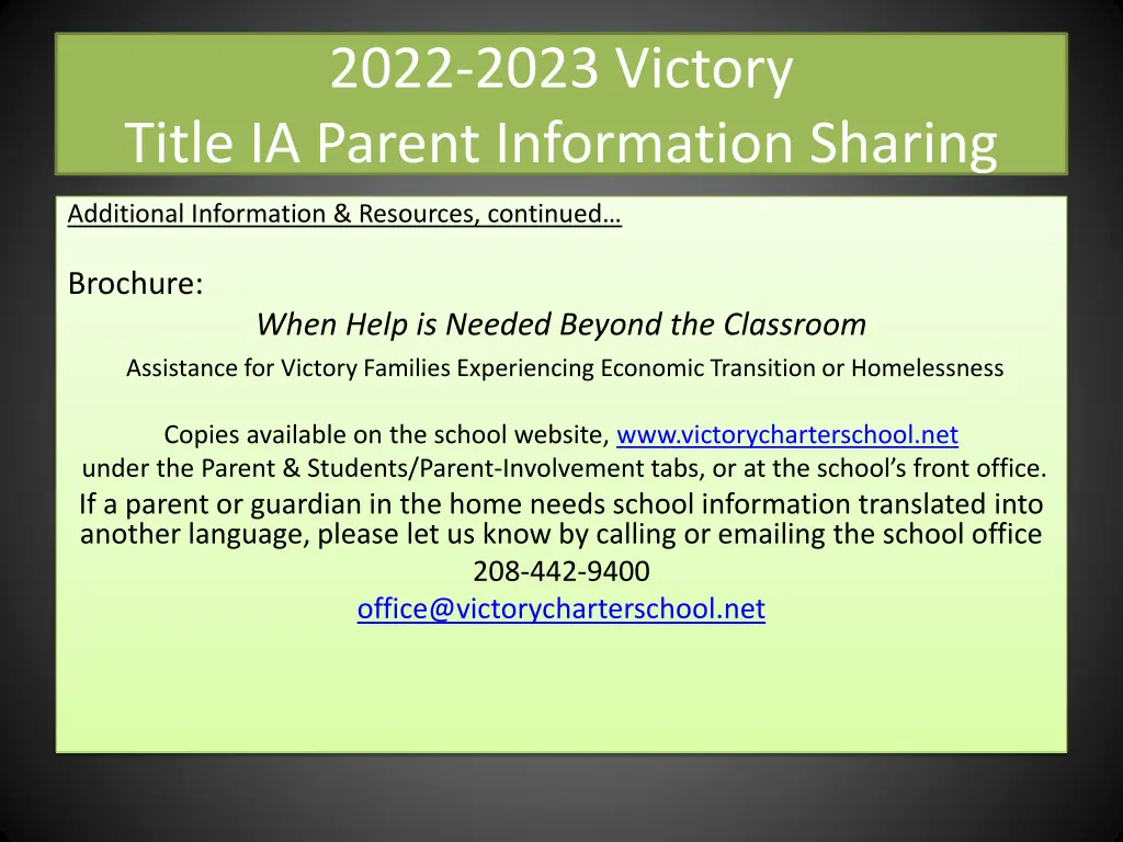 2022 2023 victory title ia parent information 19