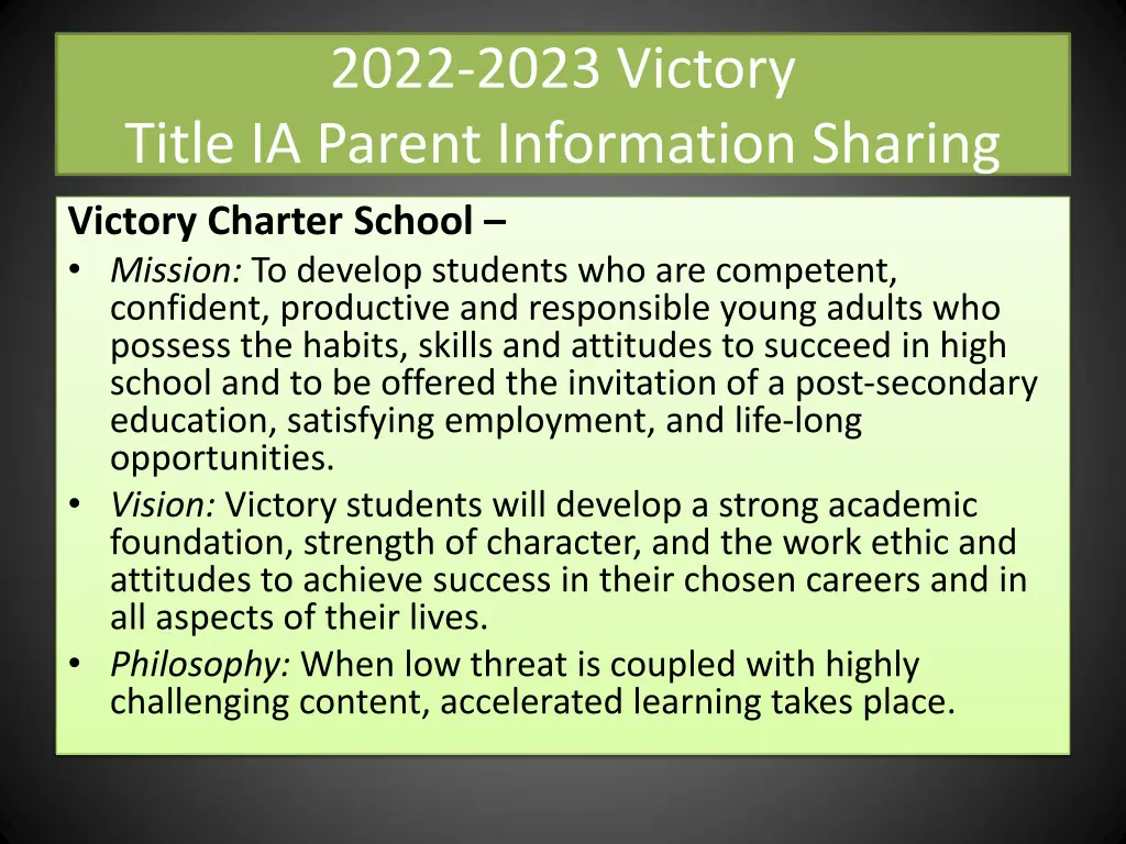 2022 2023 victory title ia parent information 2