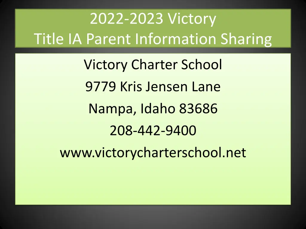 2022 2023 victory title ia parent information 27