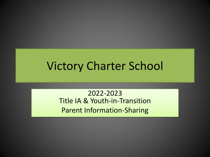 victory charter school