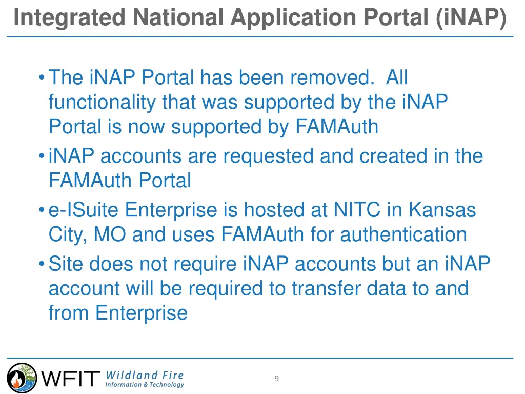 integrated national application portal inap