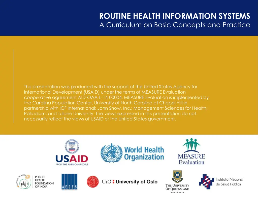 routine health information systems a curriculum 1