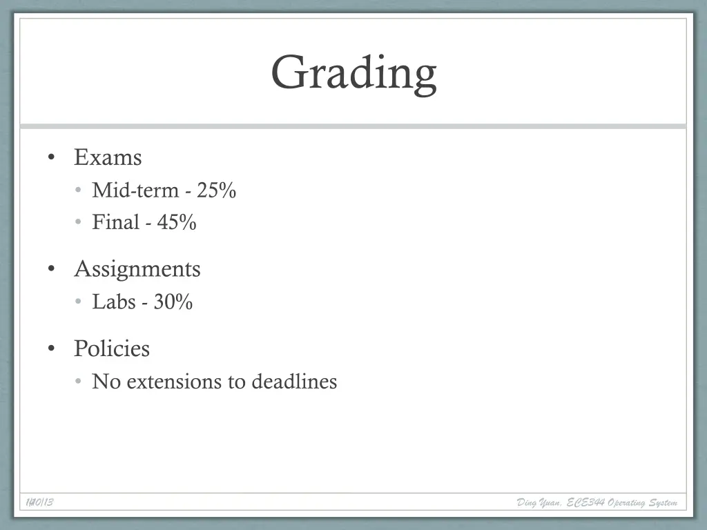 grading