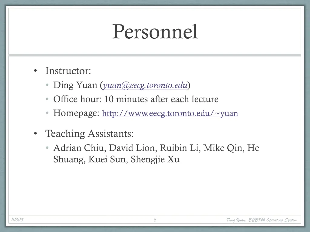 personnel