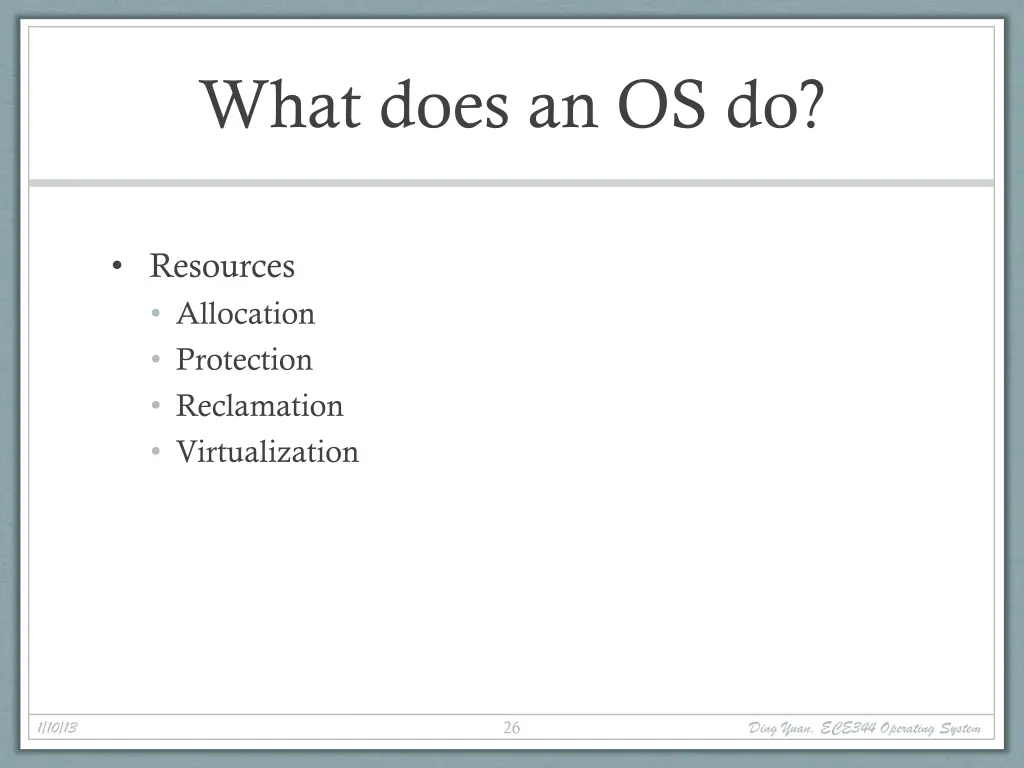 what does an os do