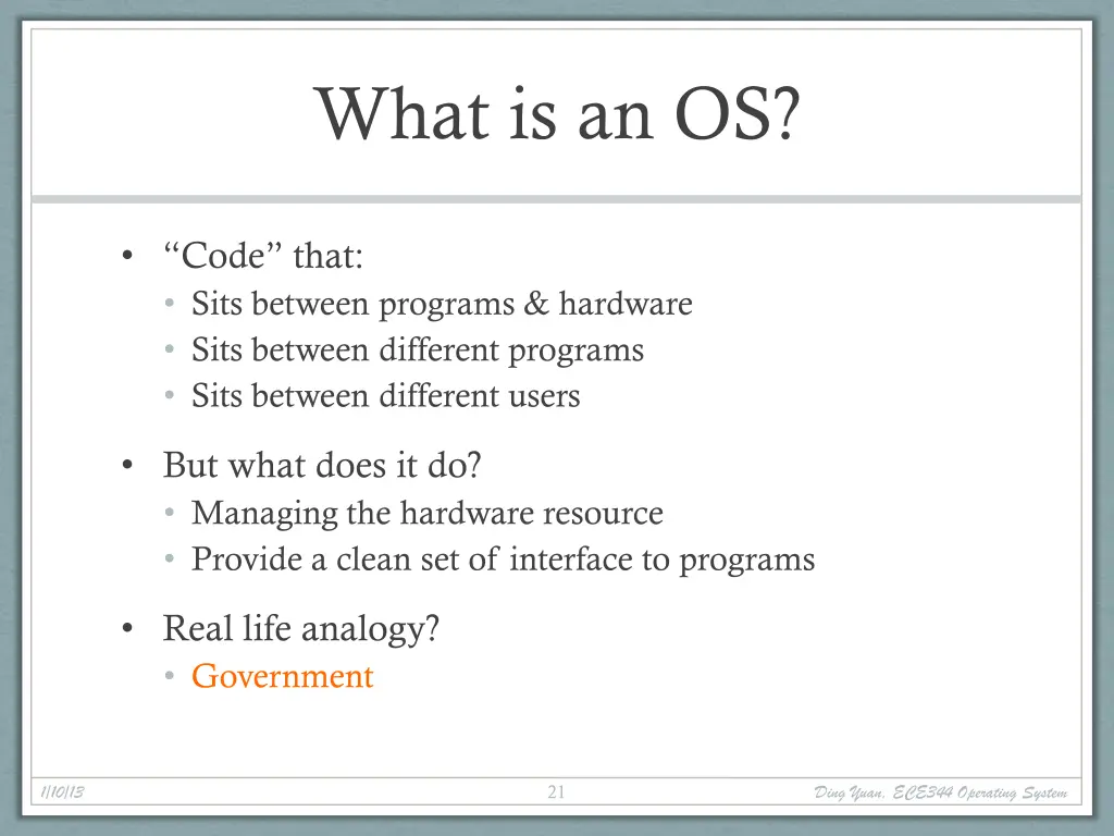 what is an os 1
