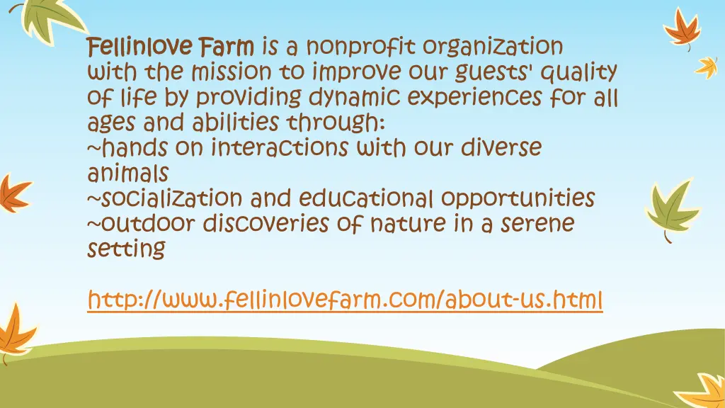 fellinlove fellinlove farm with the mission