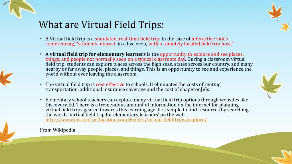what are virtual field trips