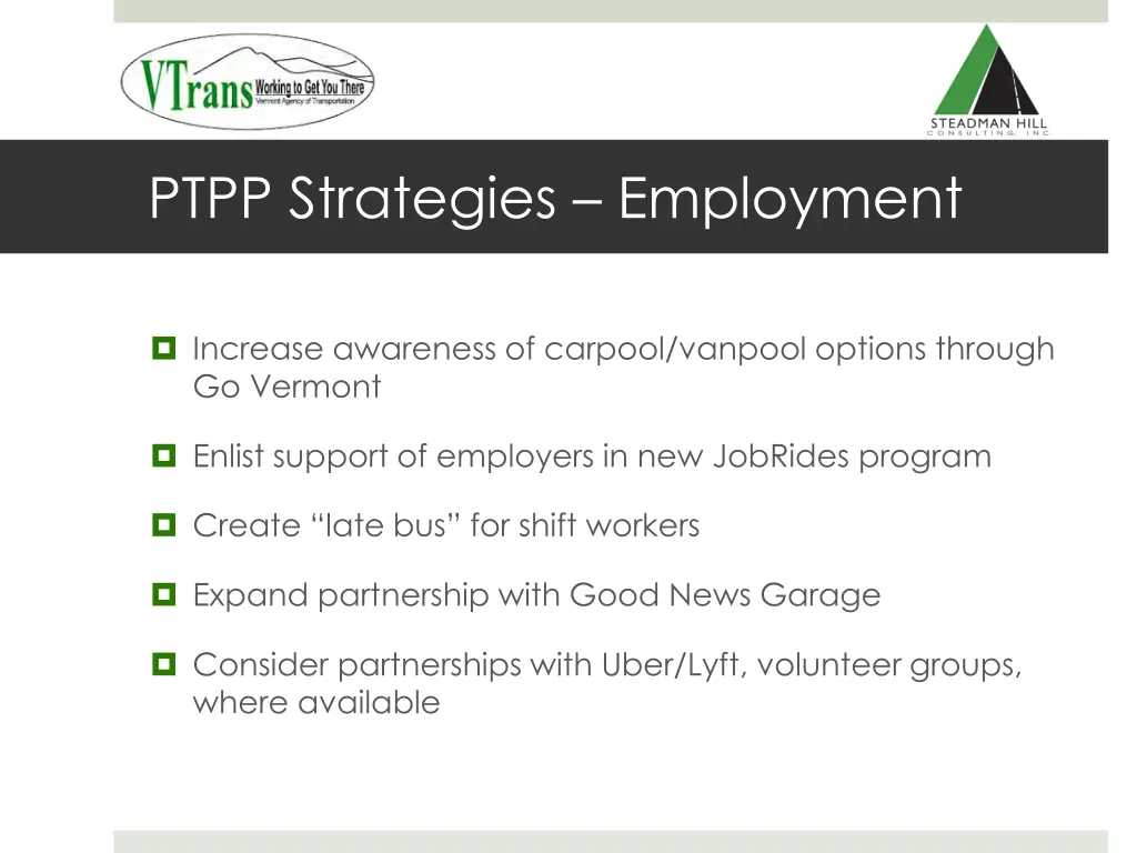ptpp strategies employment