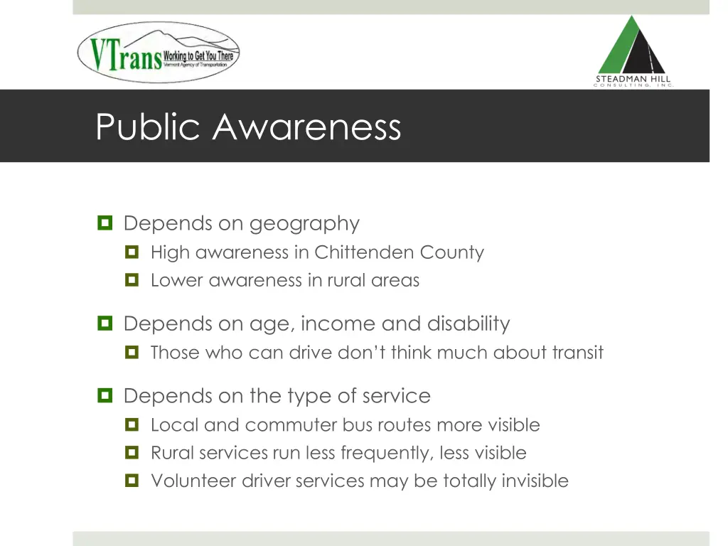 public awareness