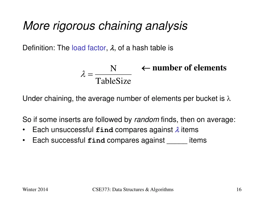 more rigorous chaining analysis 2
